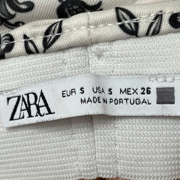 Zara Wide Leg High Waist Palazzo Scarf Print Flowing Trousers Moroccan Tile Smll - Picture 12 of 16